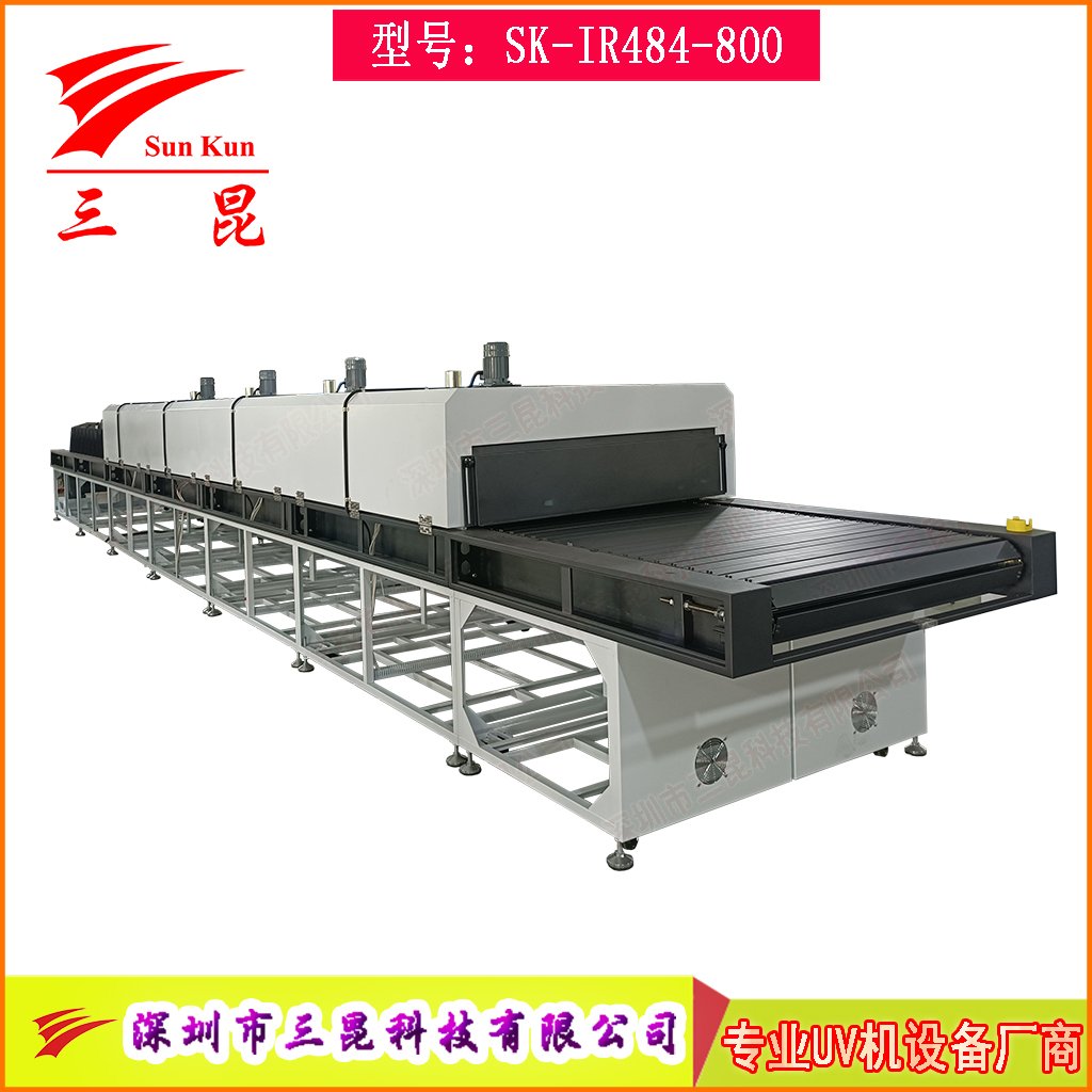 新能源四段温控隧道炉变频调速汽车烘烤线不锈钢内胆定制